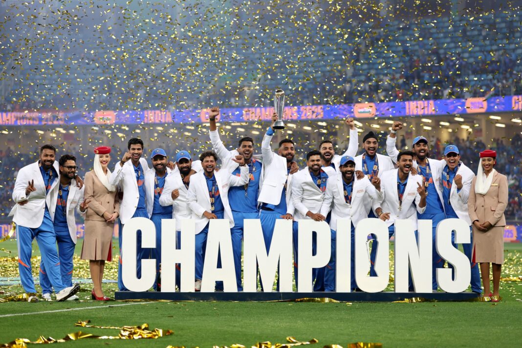 2025 ICC Champions Trophy Champions Team India